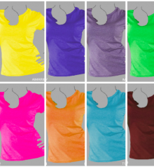 Camiseta Cuello Redondo para Dama