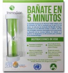 Kit Reloj de Arena C/Flyer Informativo