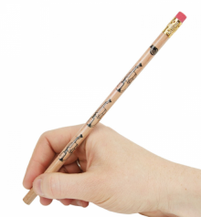 Lápiz de Madera Natural CON Borrador