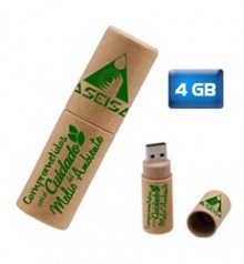 USB Tubo de Carton 4GB